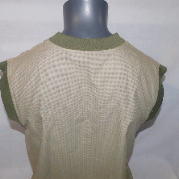 Dritek Mens S Green Sleeveless Golf Water Resistant Wind Vest Shirt - Picture 8 of 9
